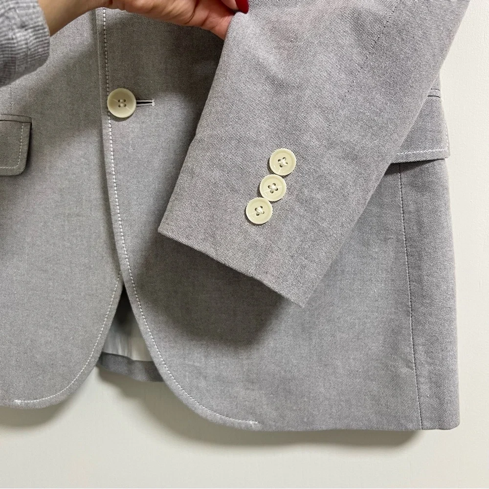 Topman Light Gray Chambray Blazer‎